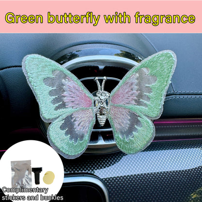 Butterfly car center console air outlet decoration