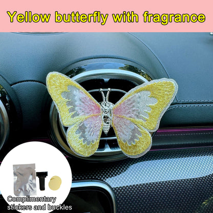 Butterfly car center console air outlet decoration